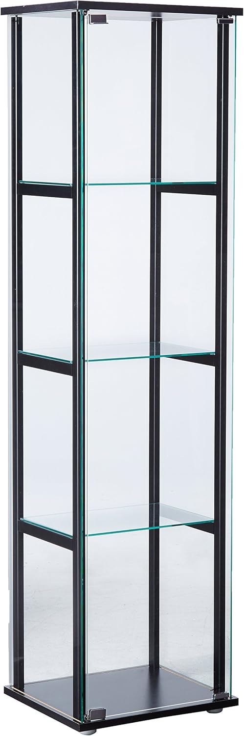 3-Shelf Glass Curio Cabinet C212