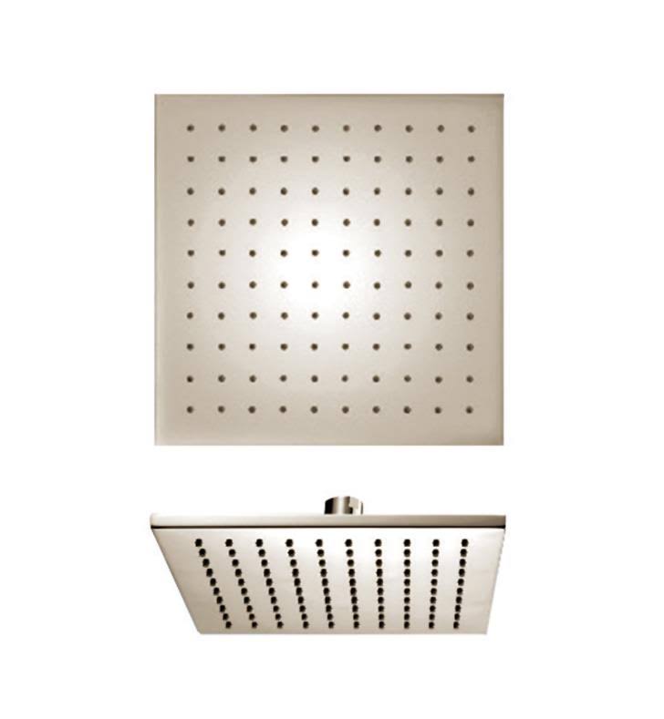 Chrome Rain Shower Head with Arm and Flange N16902