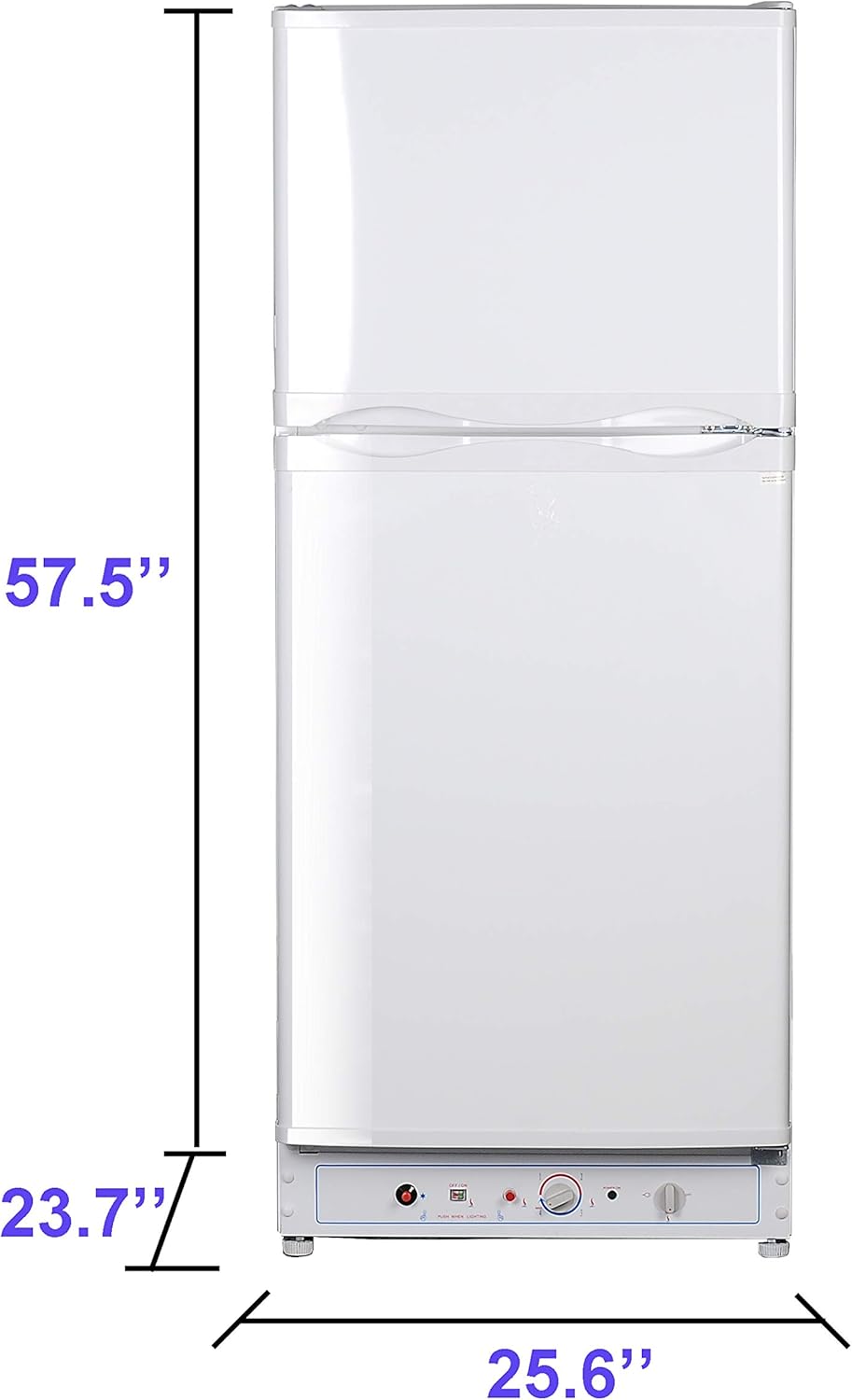 6.1 Cu.ft White Propane Refrigerator with Freezer Z394