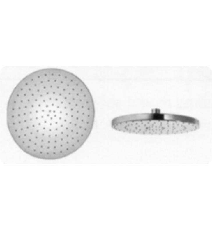 Chrome Rain Shower Head with Arm and Flange N16902