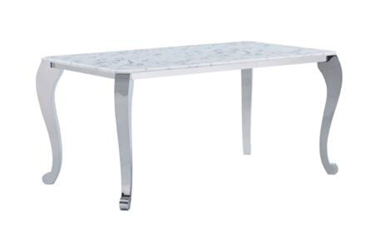 63x22 Marble Top Dining Table Z3104