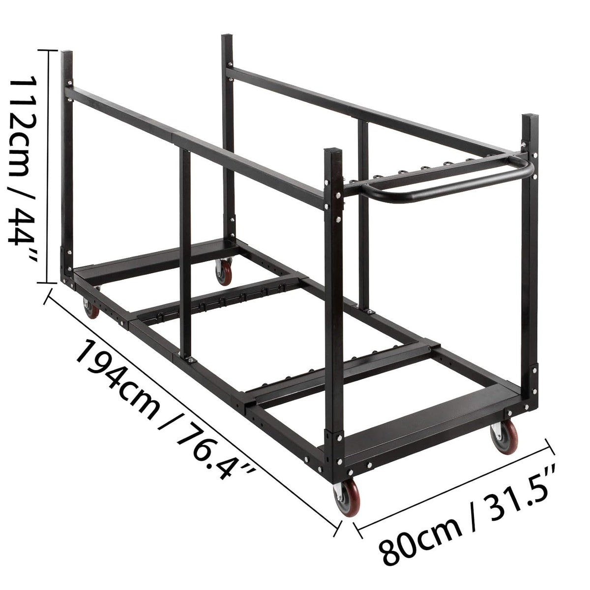 Folding Table Cart with Heavy Duty Steel T787