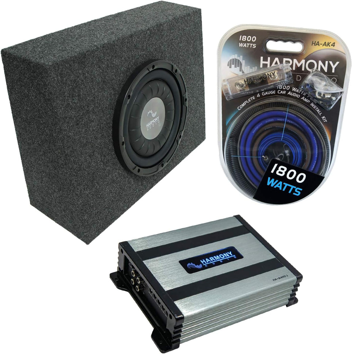 Single 10 Sub Box & HA-A400.1 T558053