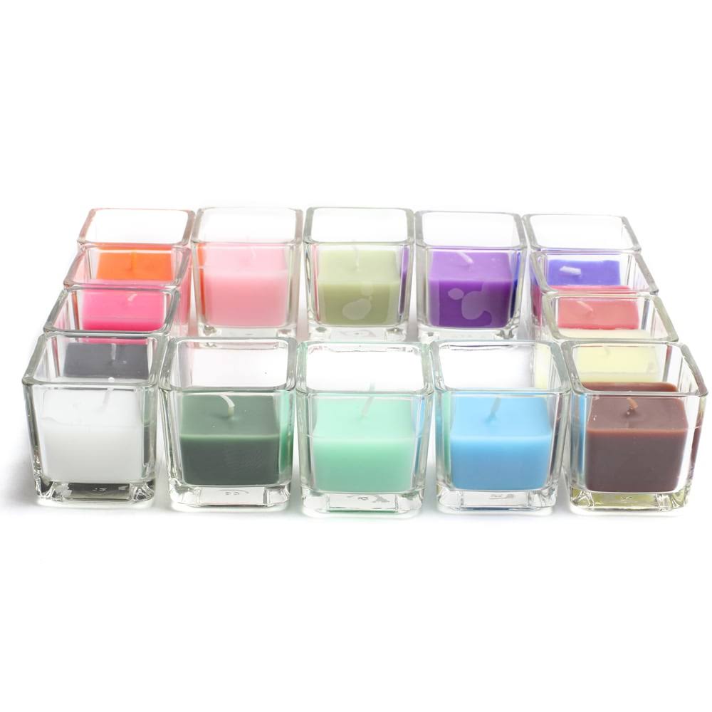 96 Piece Lavender Glass Votive Candles W2224