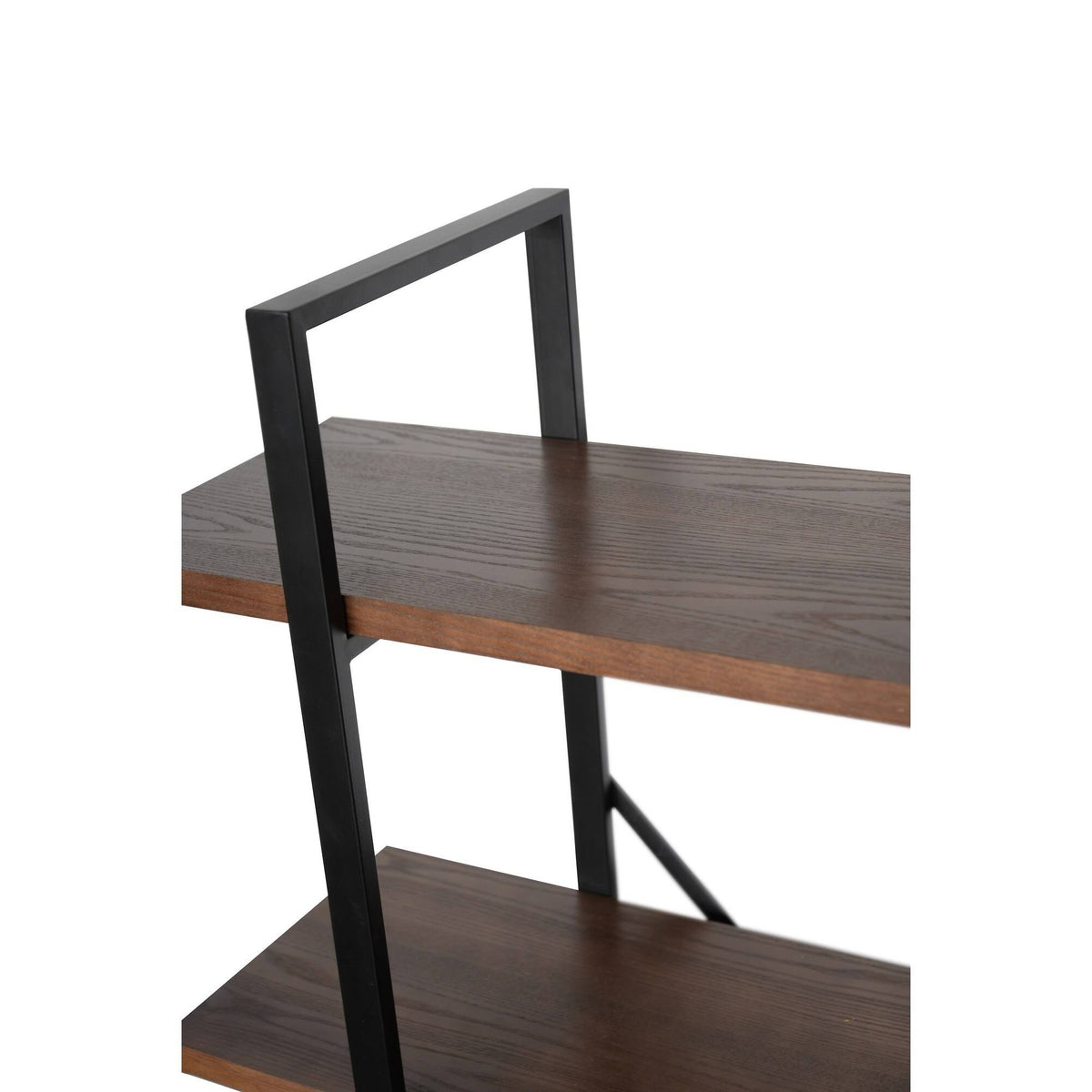 Walnut Brown 4 Shelf Etagere Bookcase S33638