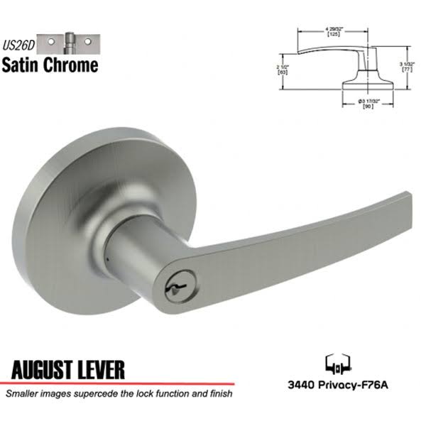 Grade 1 Cylindrical Lock Privacy O3922