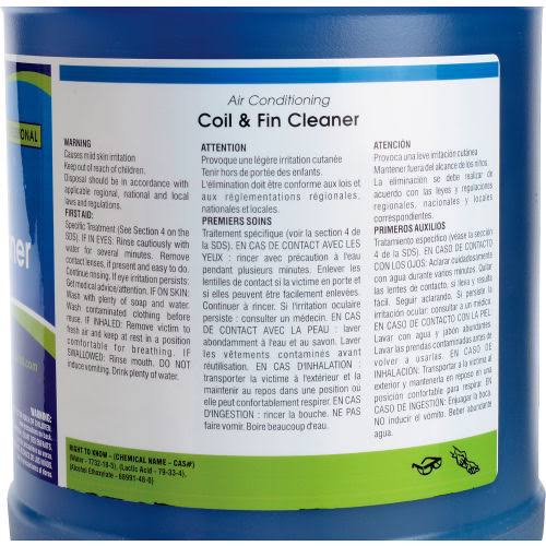 Air Conditioning Coil & Fin Cleaner Case of Four 1 Gallon Bottles S55735