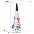 Model Airplane Car Rocket Train Display Case Clear Back Wall Mount X479
