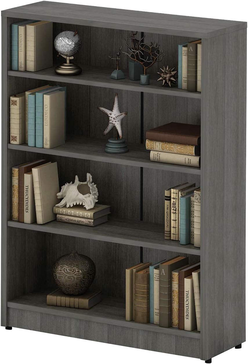 4-Shelf Wood Bookcase C170699