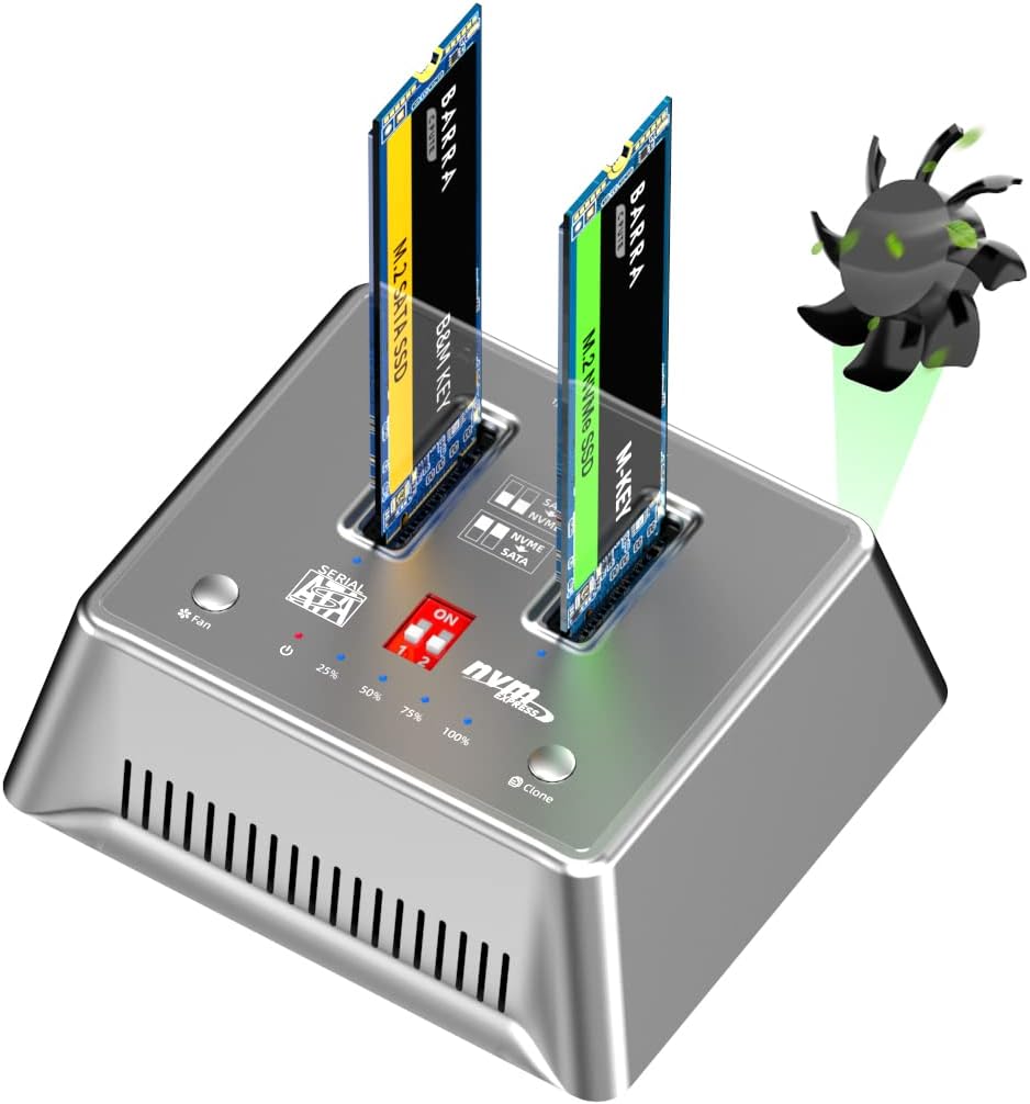 NVME/SATA Docking Clone Hard Drive SSD Enclosure M904
