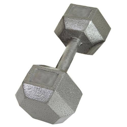 90lb Cast Iron Hex Dumbbell U597329