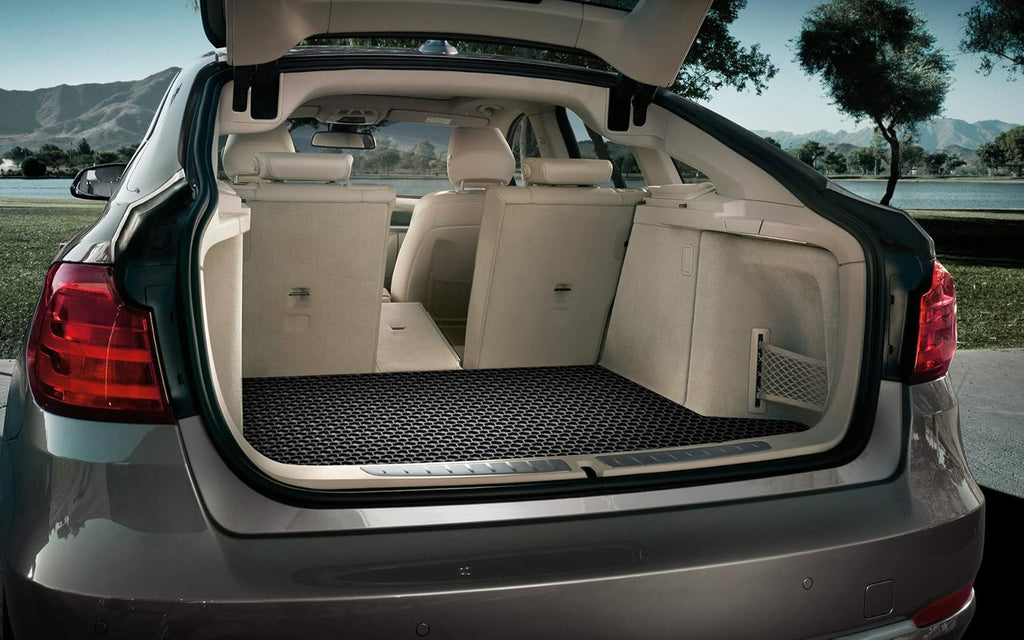 Black Rubber Cargo Trunk Mats Pack of 2 U633791