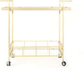 Iron and Glass Bar Cart T67433
