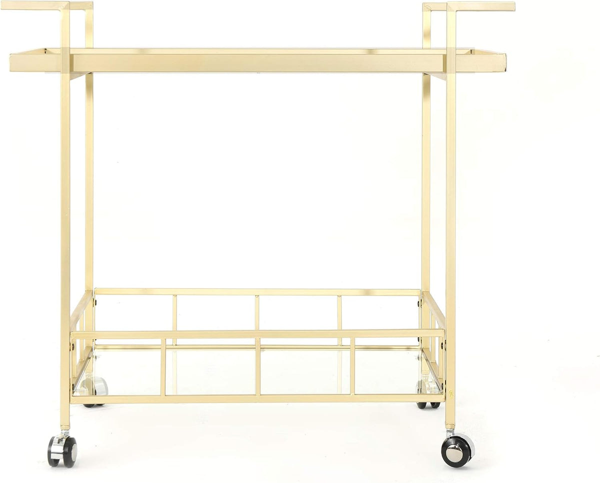 Iron and Glass Bar Cart T67433
