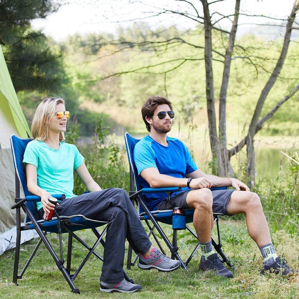 Blue 2 Pack Folding Camping Lounge Chair H542646