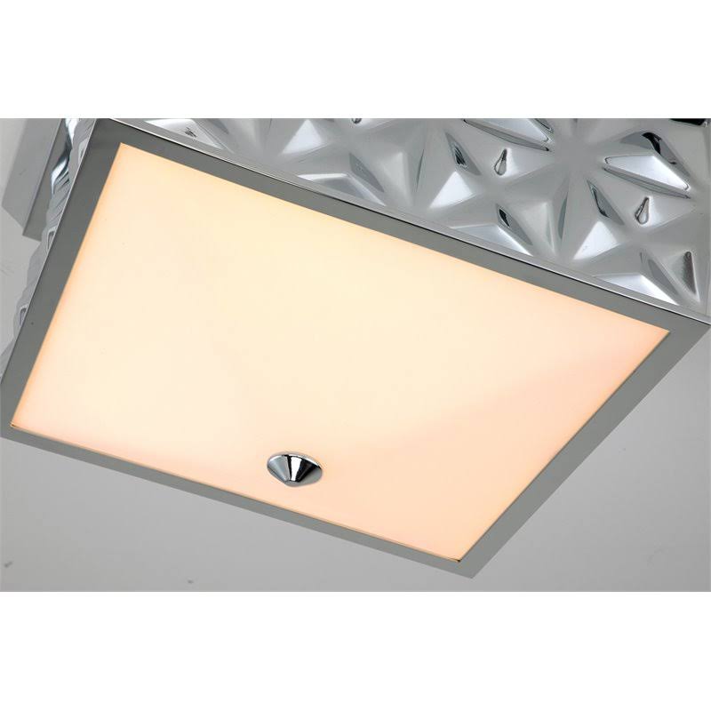 Chrome Square Flush Mount U667569