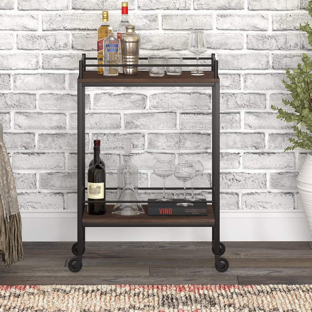 23.5'' Wide Rectangular Bar Cart V79027