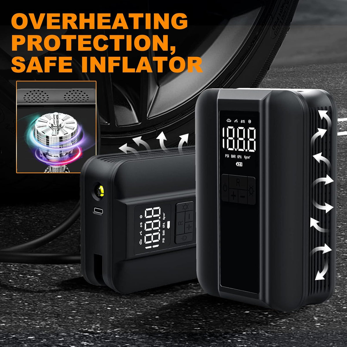 Portable Air Compressor Tire Inflator 150PSI L80031