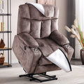 Power Lift Recliner Chair with USB Port, 2 Cup Holders, Grey D928696