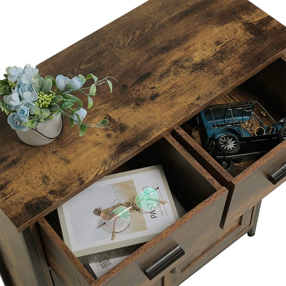 Industrial Storage Cabinet with 2 Drawers and Doors Z458401