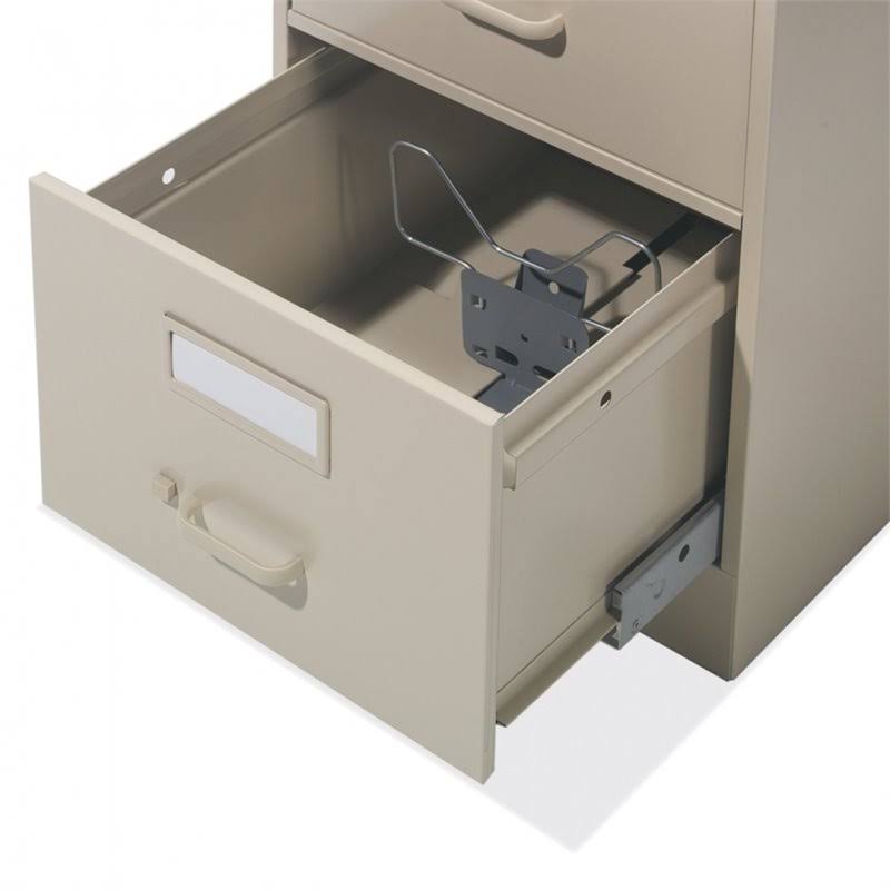 2 Drawer Legal Size Low Profile Metal File Cabinet Black I393968