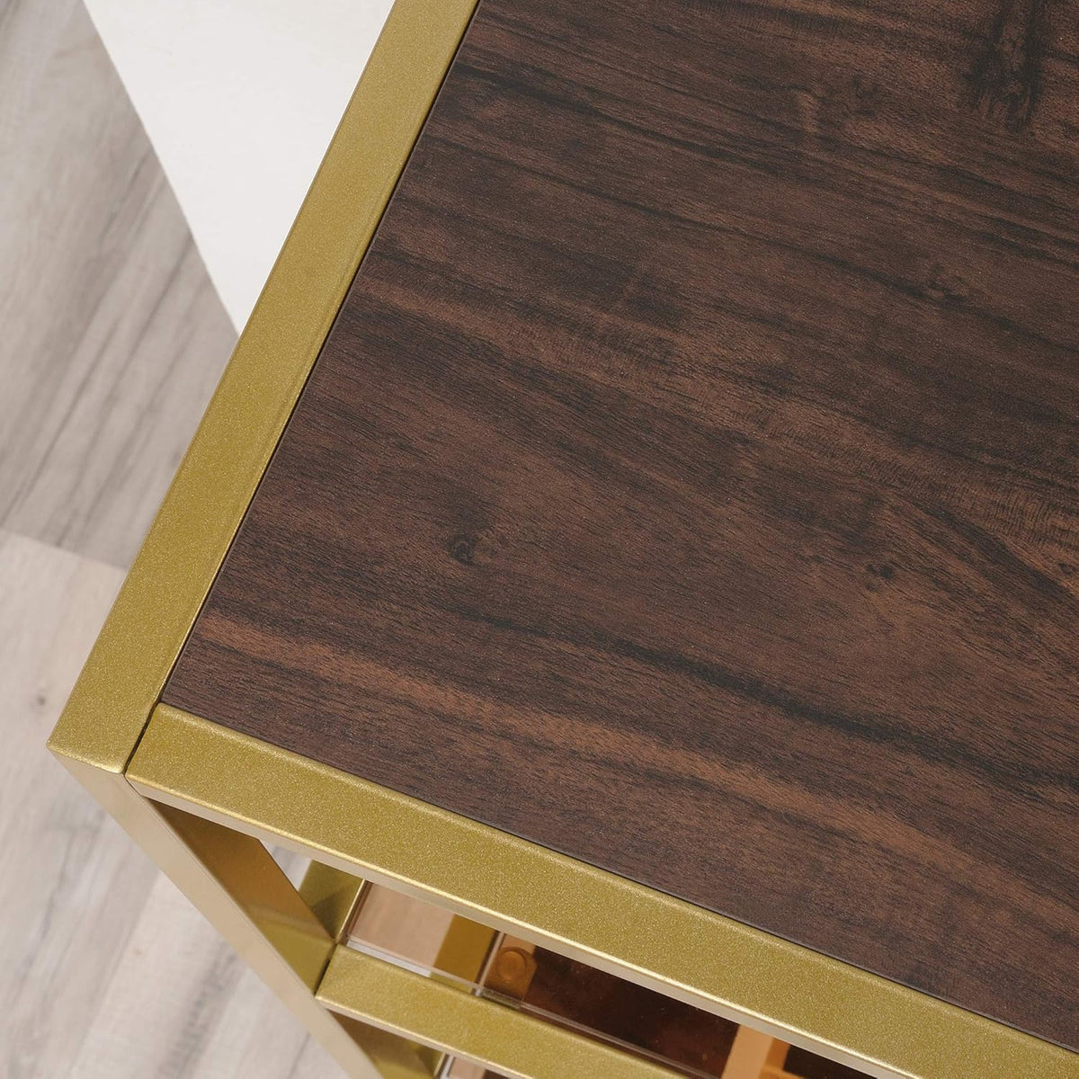 Bookcase with Doors, Rich Walnut Finish M23252