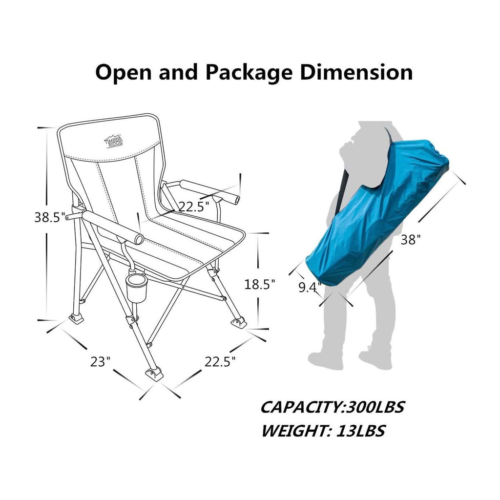Blue 2 Pack Folding Camping Lounge Chair H542646