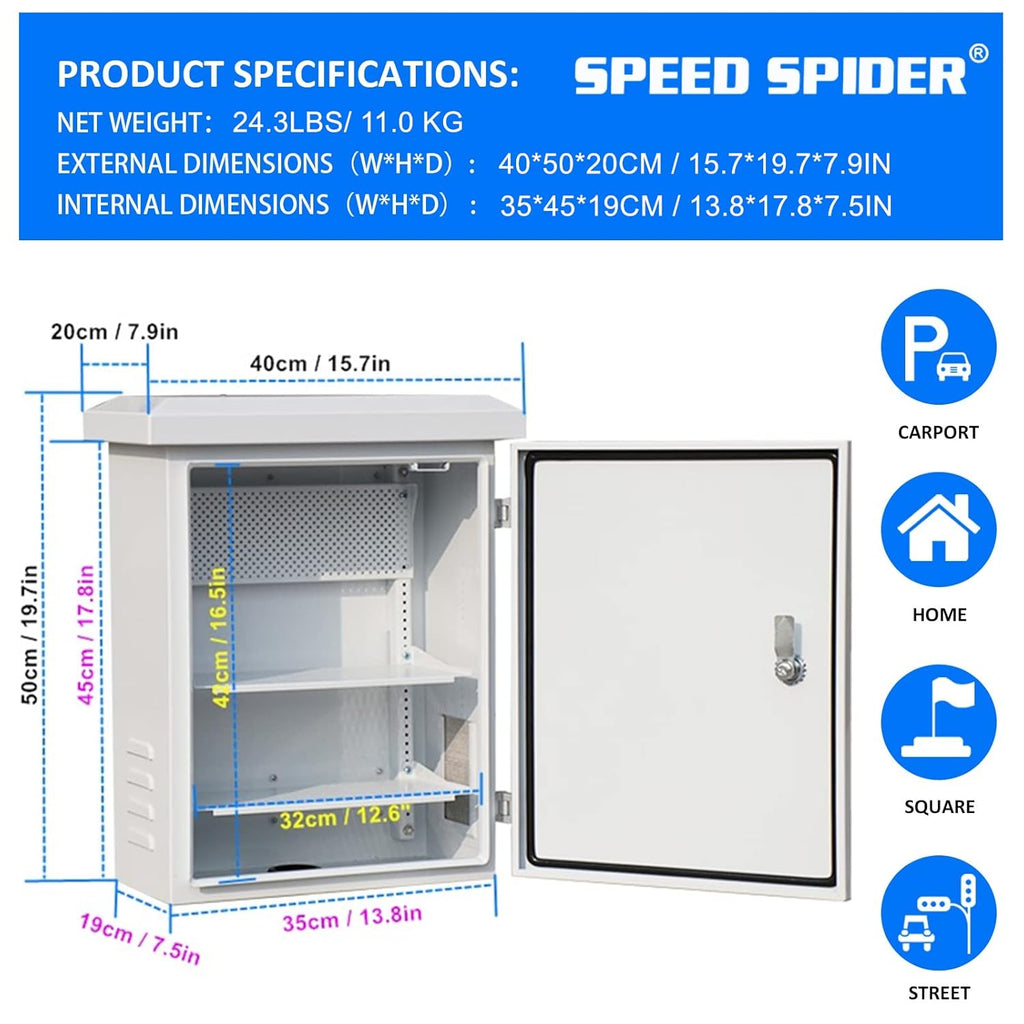 Outdoor Electrical Box, IP55 Stainless Steel Junction Box F808