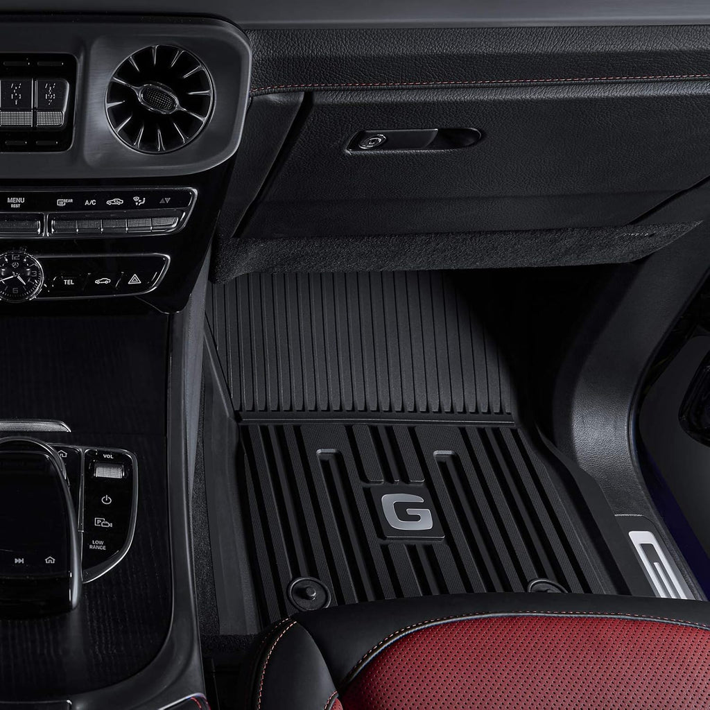 TPE All Weather Custom Fit Floor Mats 1st & 2nd Row Full Set Black V631141