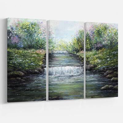 Oil Painting Print Multi-Piece Image on Wrapped Canvas O818493