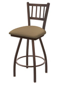 Swivel Counter Stool with Bronze Finish and Canter Sand Seat Q99042