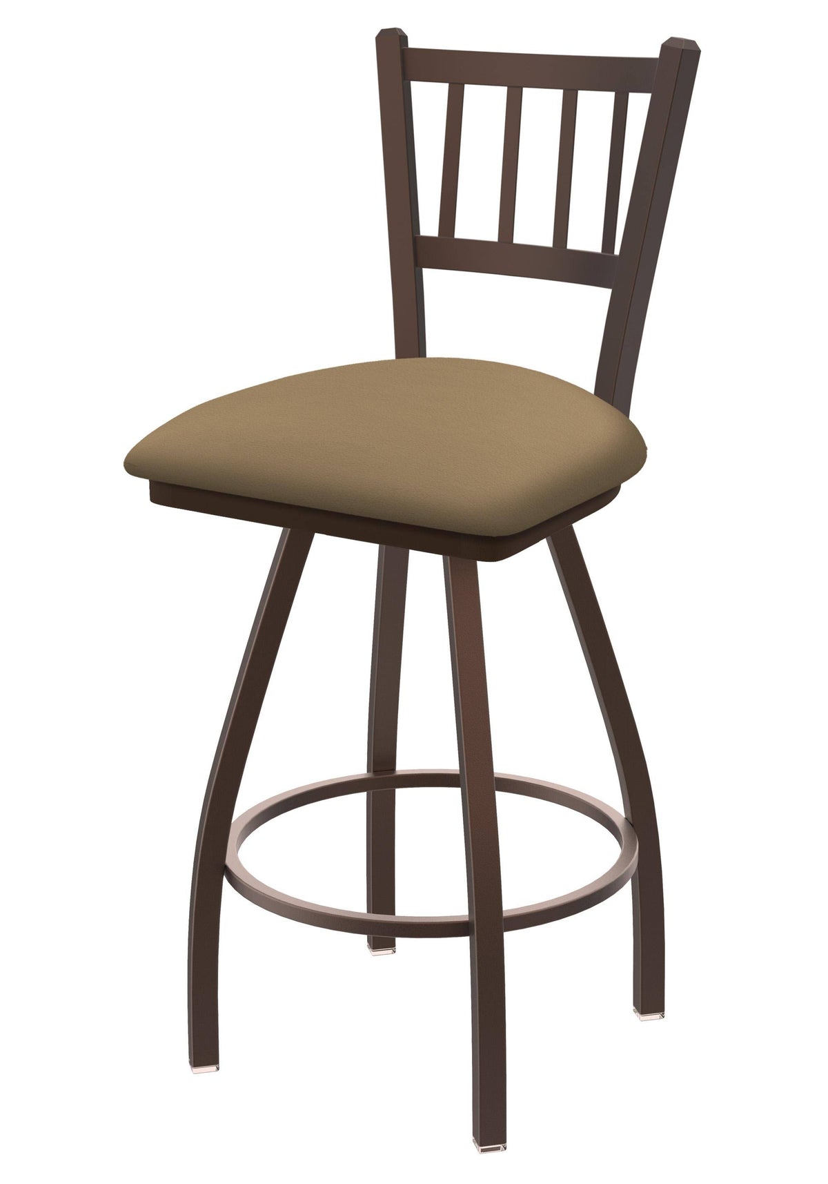 Swivel Counter Stool with Bronze Finish and Canter Sand Seat Q99042
