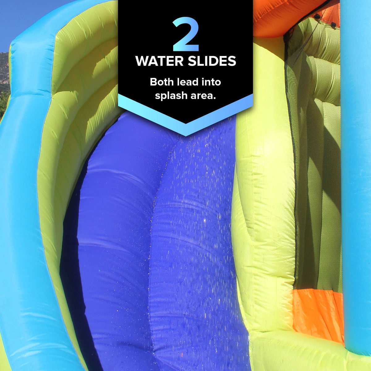 Double Water Slide & Bouncer M8474