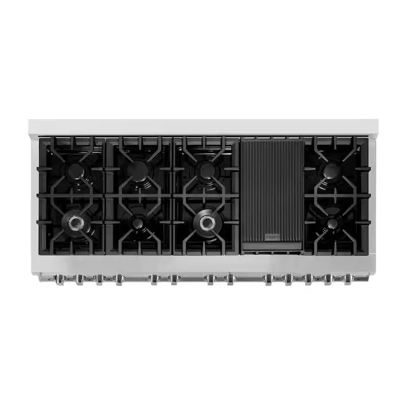 9-Burner Double Oven Dual Fuel Range with Red Matte Door W866654