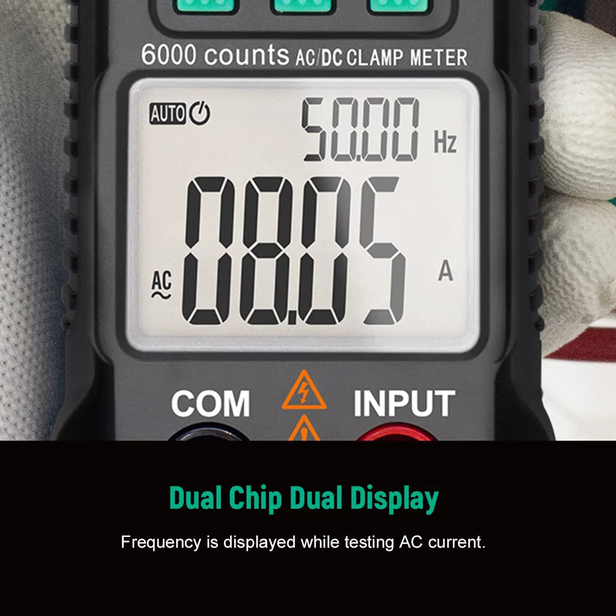 6000 Count True RMS AC DC Clamp Meter H841