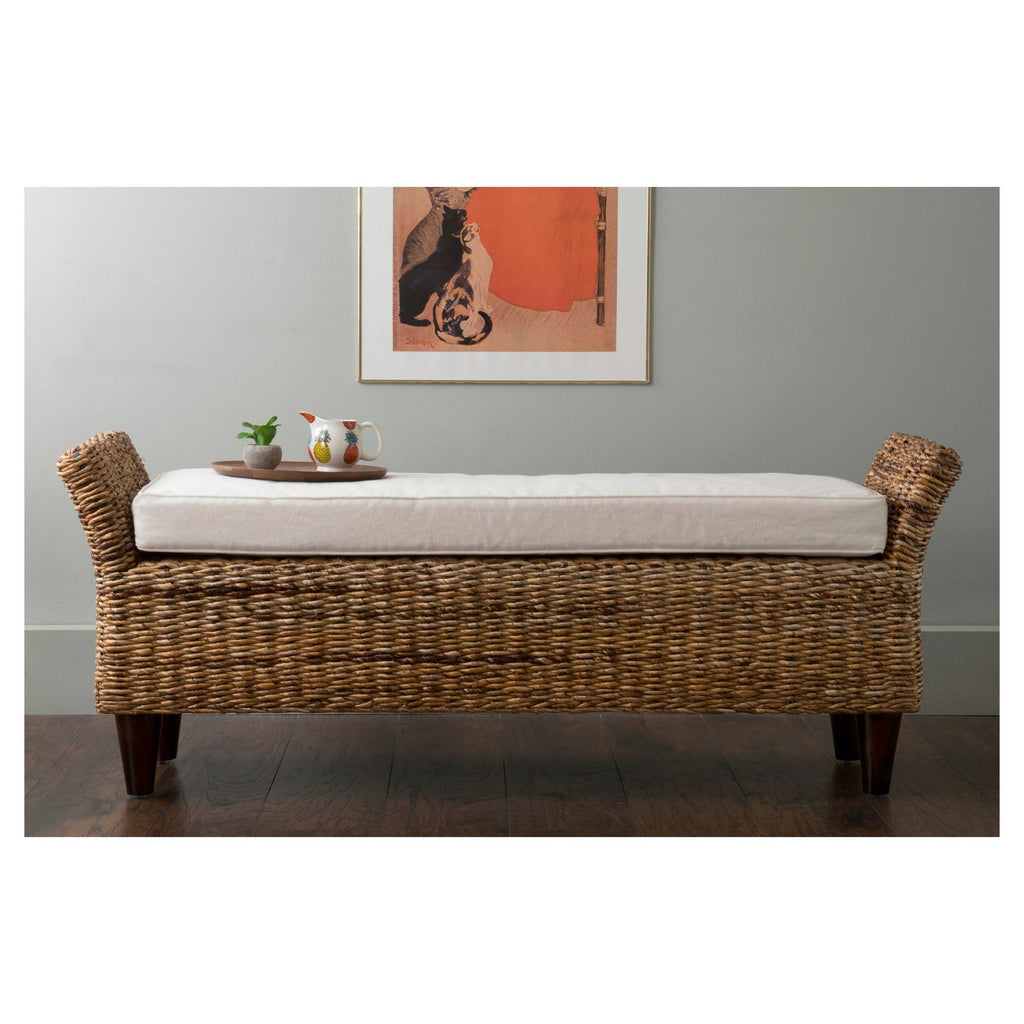 Brown Abaca Bench O18227
