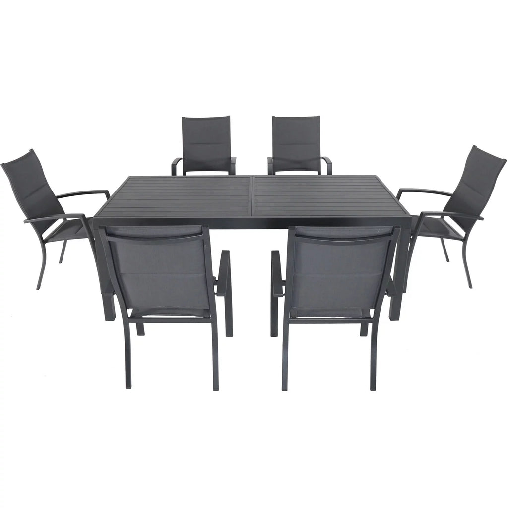 7-Piece Gray Aluminum Outdoor Dining Set I55051