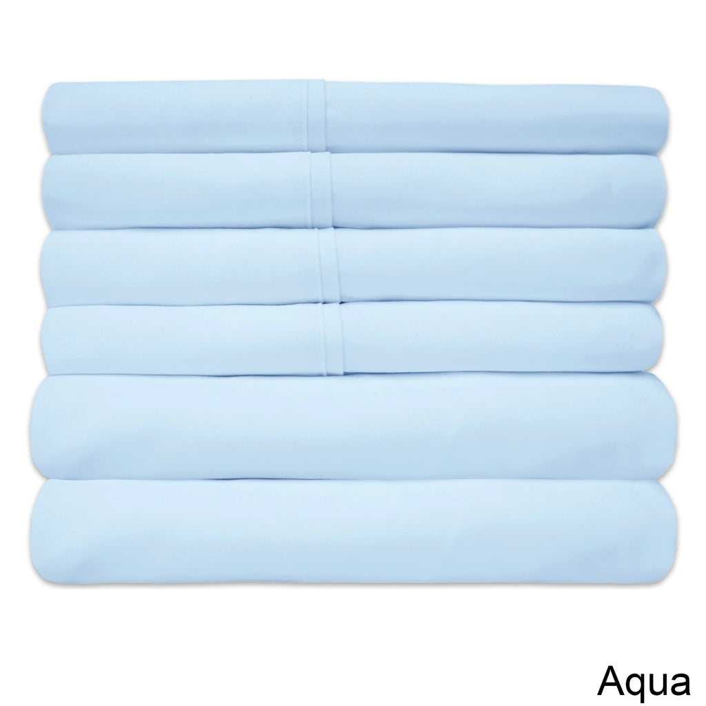 Queen 6-Piece Bed Sheet Set Navy Y399170