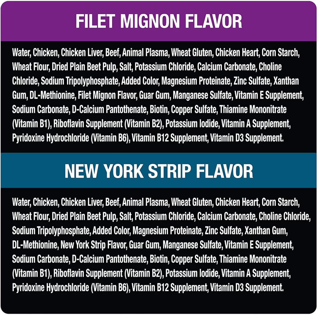 Adult Soft Wet Dog Food Filets in Gravy Variety Pack, 12 3.5 oz Trays G289053