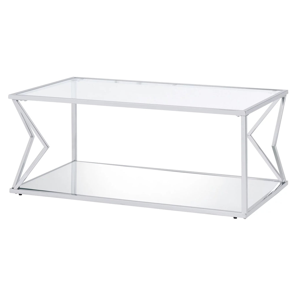 Glass Top Rectangular Coffee Table O961