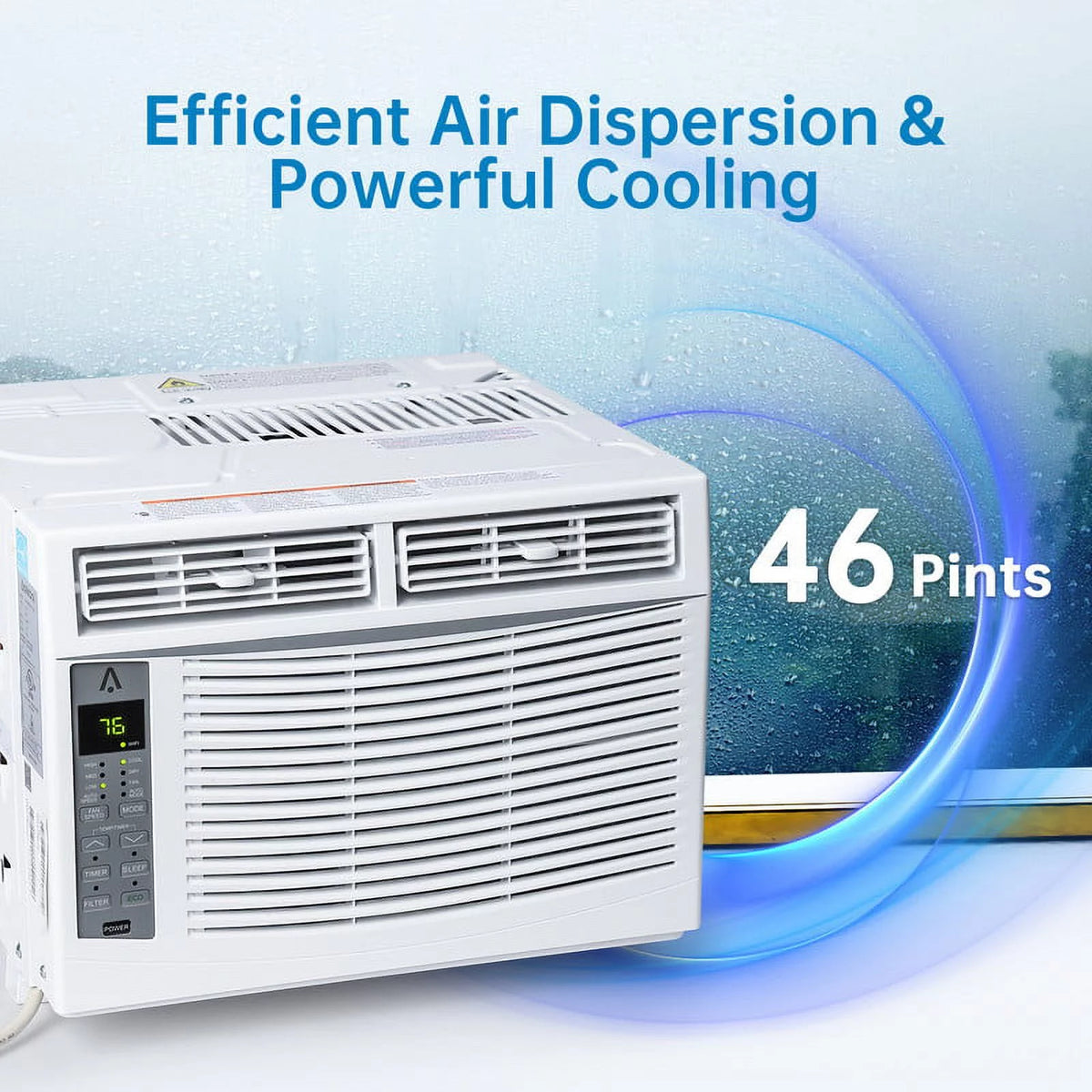 8,000 BTU Smart WiFi Window-Mounted Air Conditioner E78567