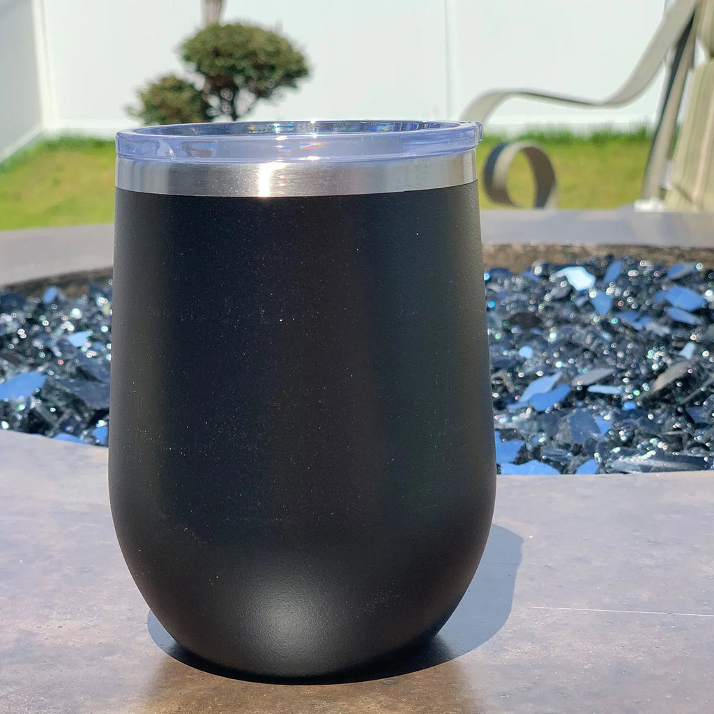 Engraved 12 oz Red Wine Cup U622
