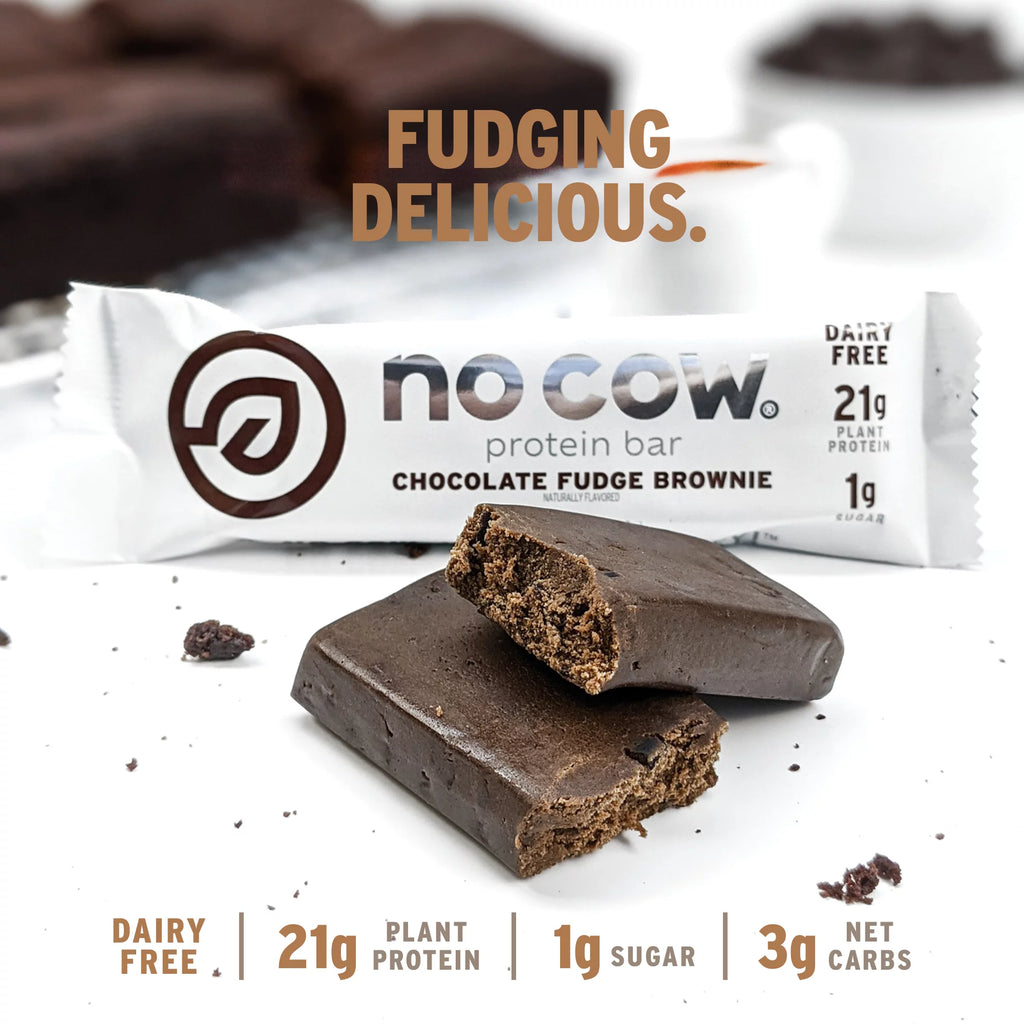 Vegan Protein Bars Chocolate Fudge Brownie Box of 12 P98755