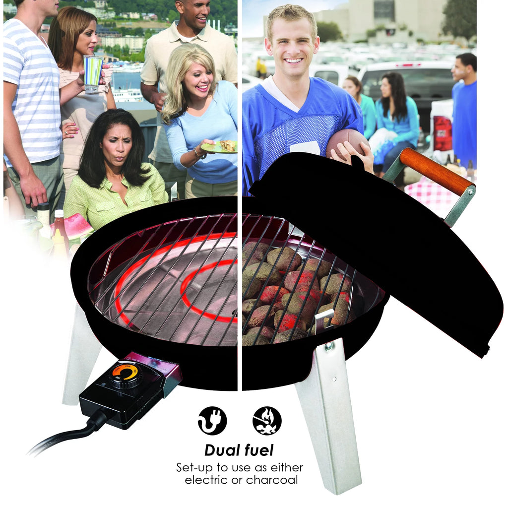Black Dual-Fuel Grill Y40985
