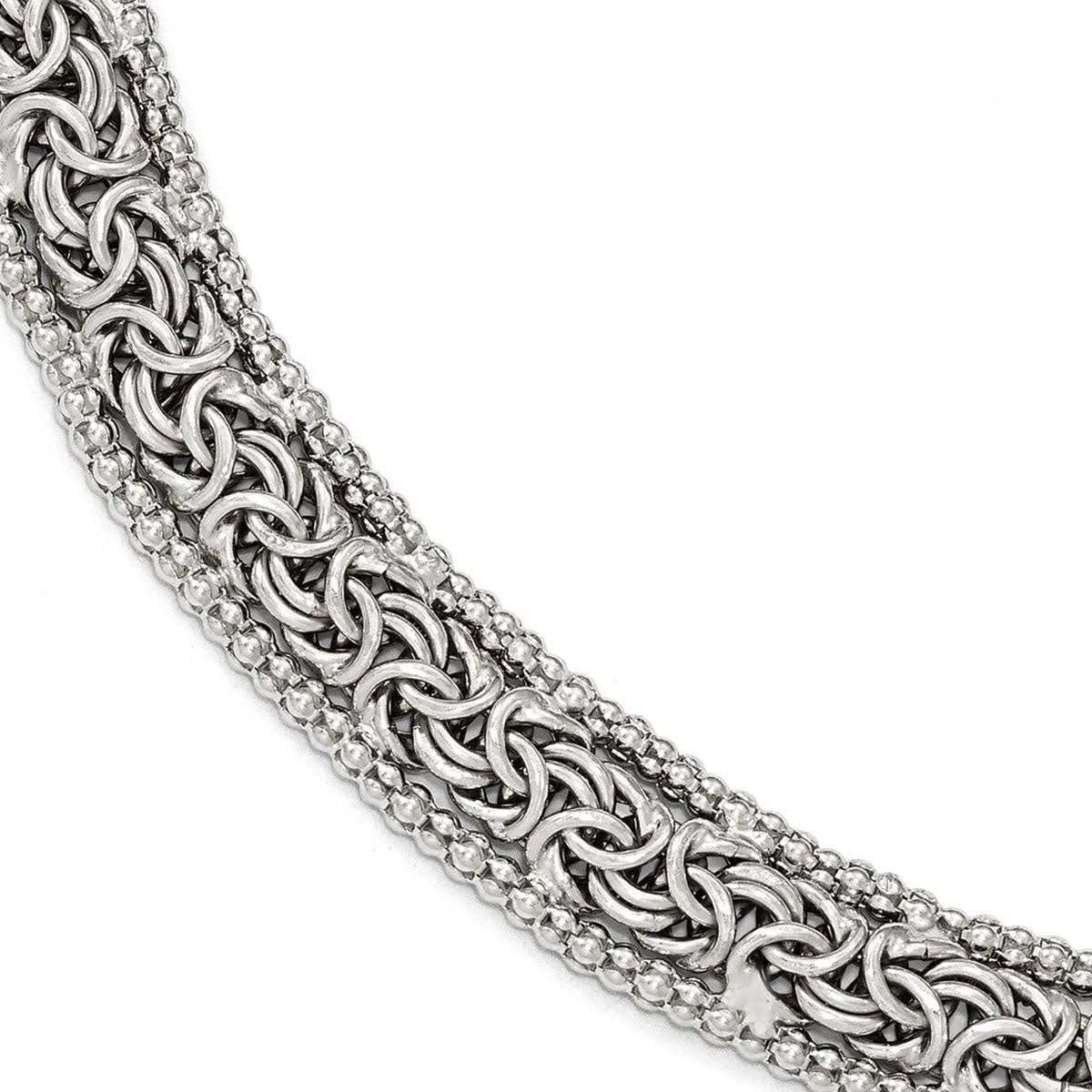 Sterling Silver Polished Bracelet W278863