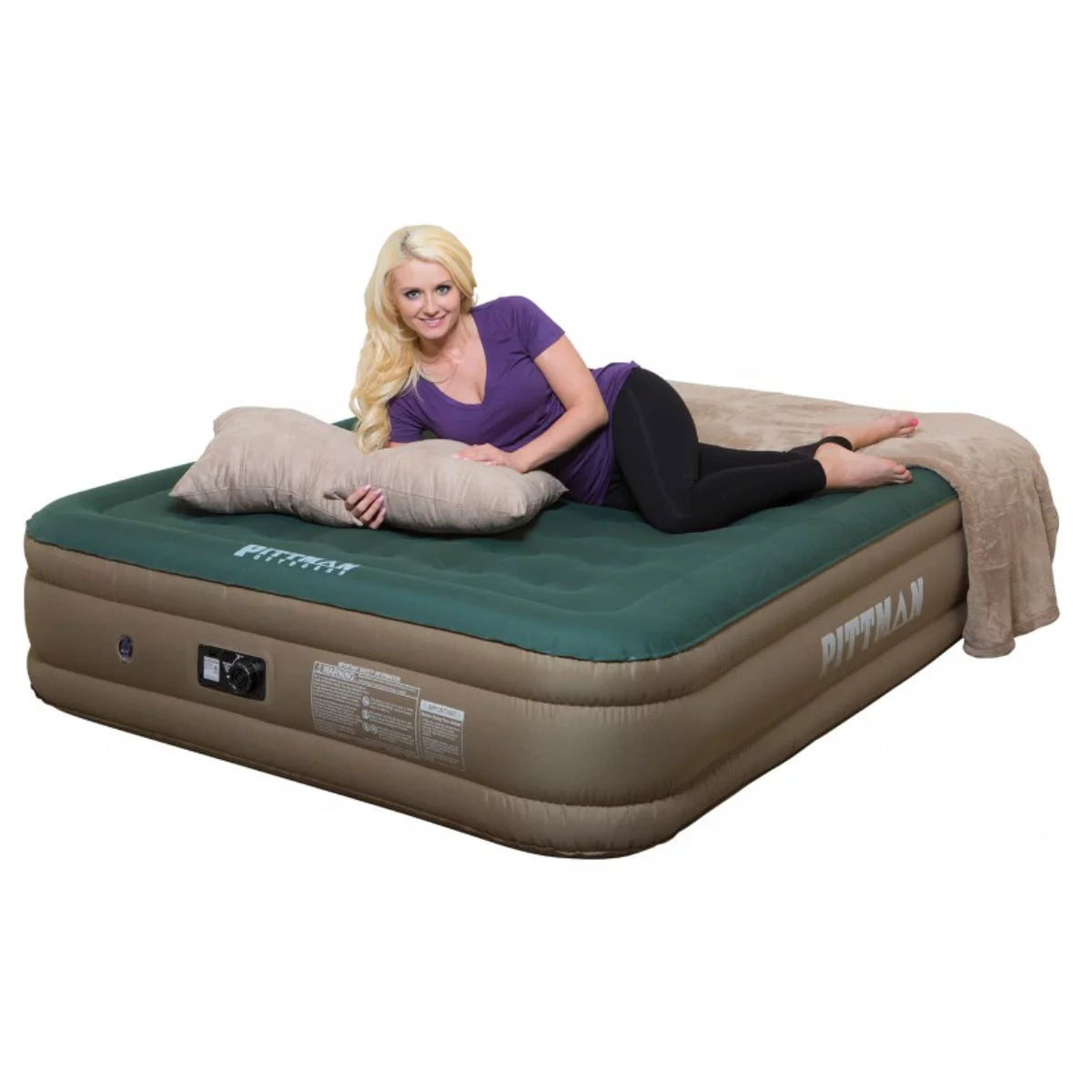 Queen Double High Air Mattress with Built-In Air Pump V791