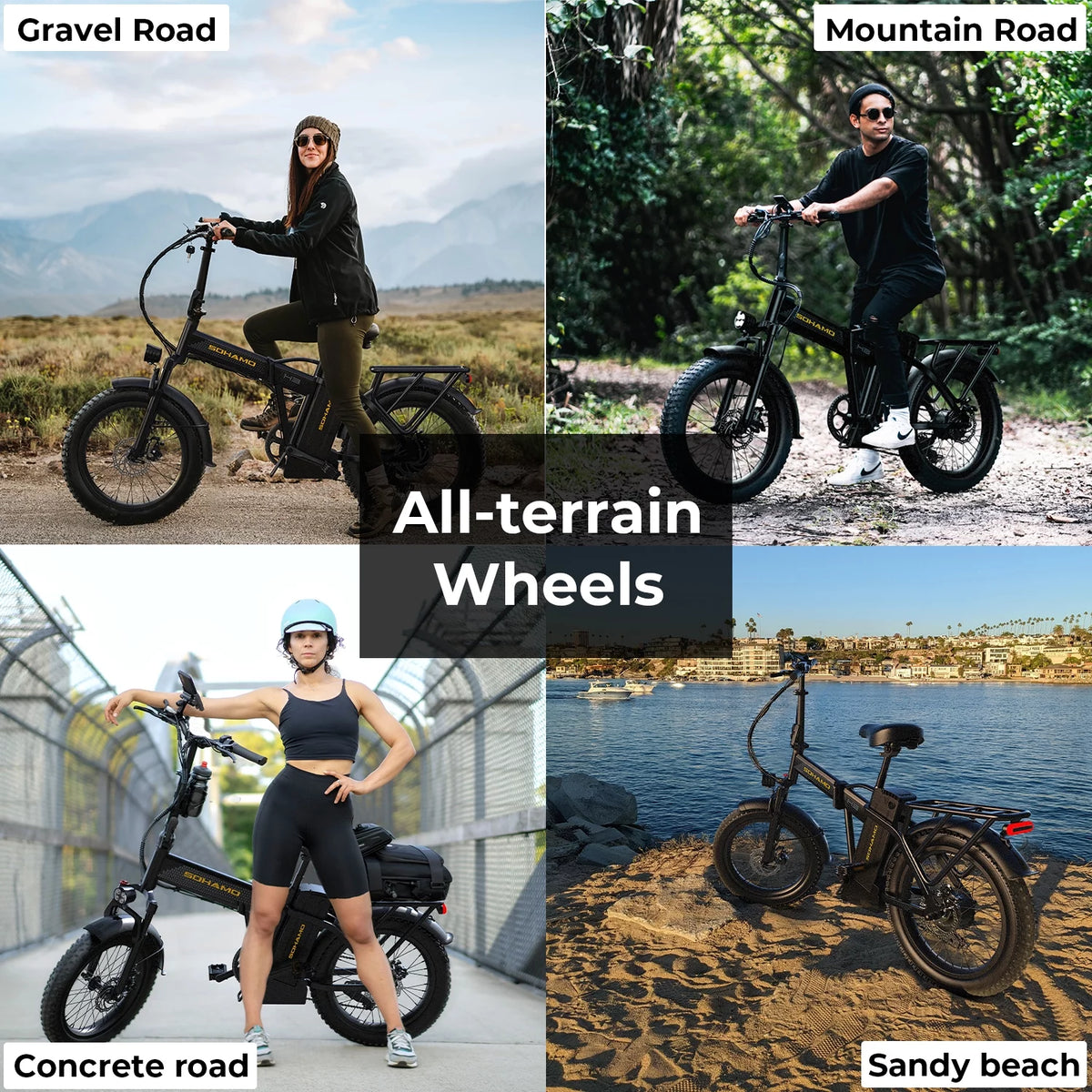20 Fat Tire Folding Electric Bike 750W 48V 15Ah M8339