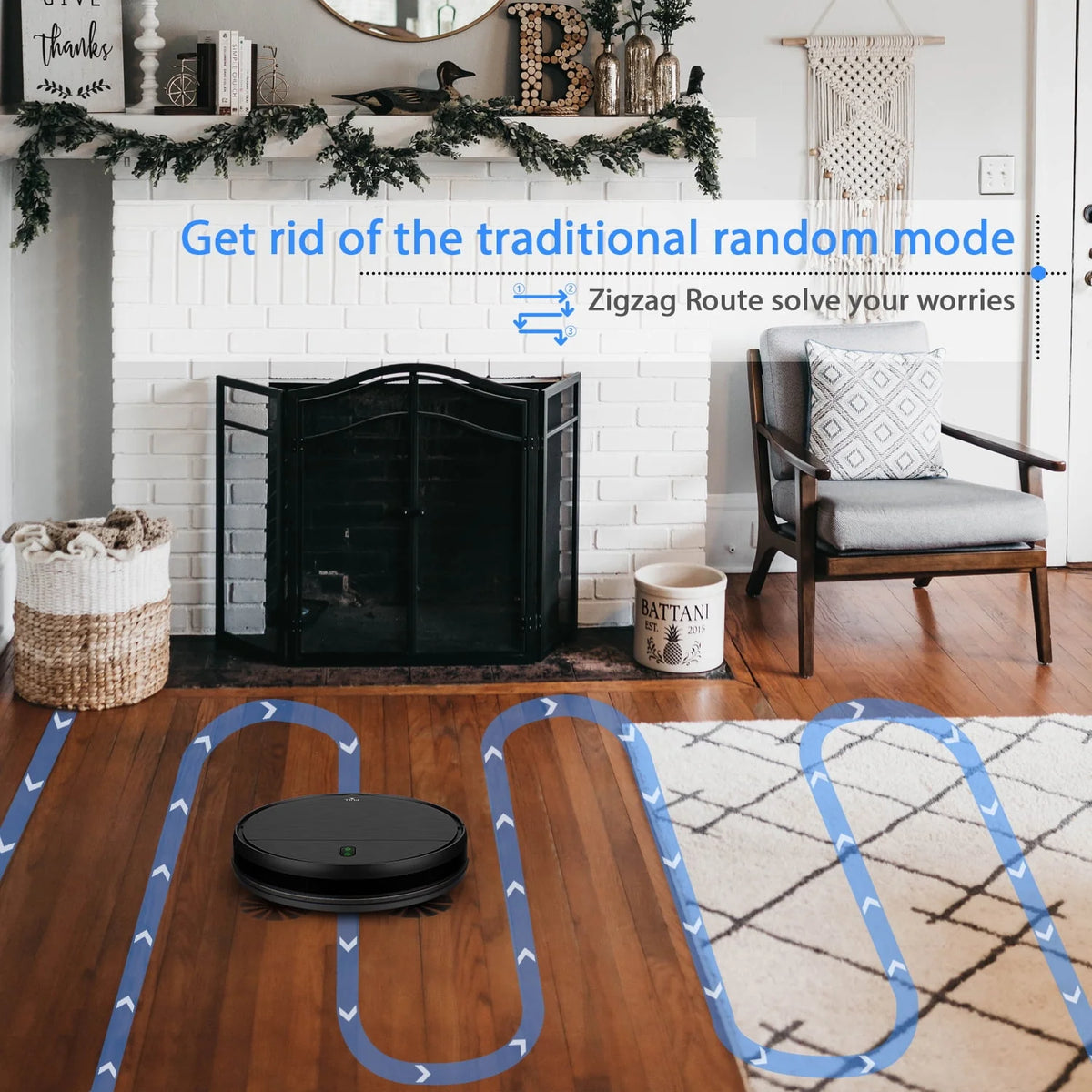 2 in 1 Robot Vacuum and Mop Combo E3529
