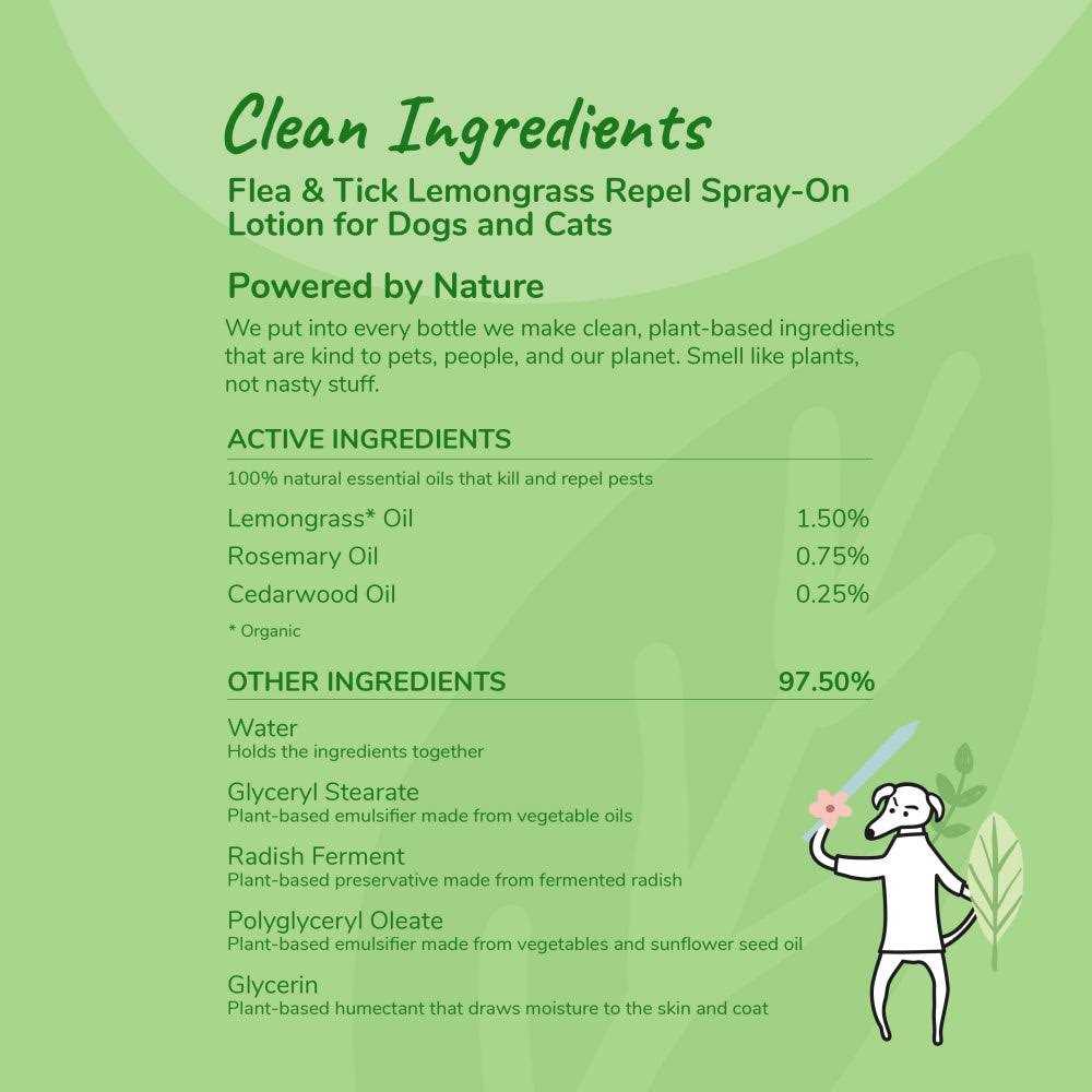 Lemongrass Flea & Tick Repel Spray Q1541