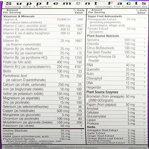 Multinutrient Formula With Iron 180 Ct K36021
